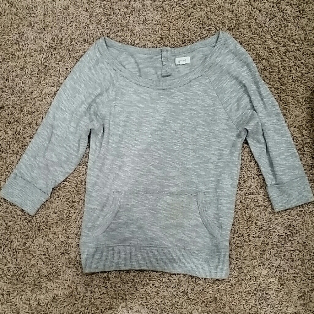 A grey Aerie sweater